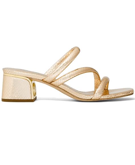 michael michael kors lana strappy mule mid-heel sandals|MICHAEL Michael Kors Women's Lana Strappy Sandals.